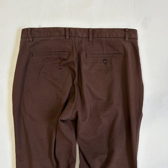 Everlane Uniform Performance Pants Mens 34 x 28 Slim Fit Brown Stretch Preppy - Picture 9 of 12